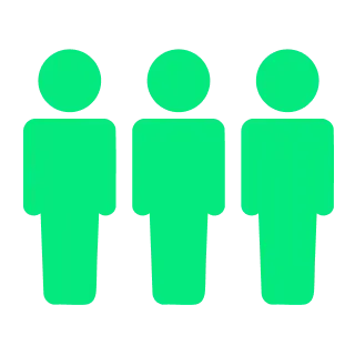 人が並んでいるアイコン